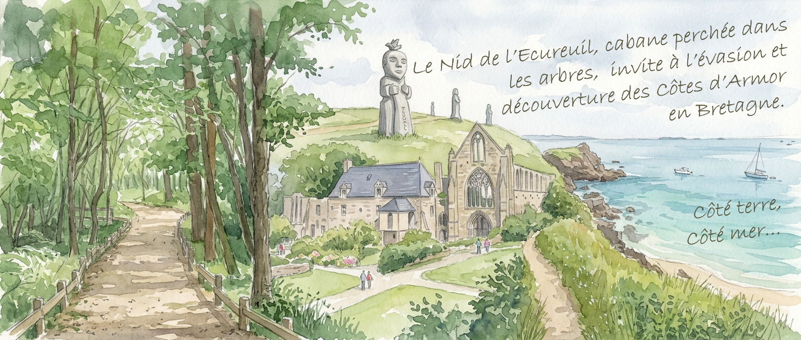 Découverte des côtes d'armor Tourisme depuis votre gite Cabane perchée dans les Arbres Découverte des côtes d'armor Tourisme depuis votre gite Cabane perchée dans les Arbres